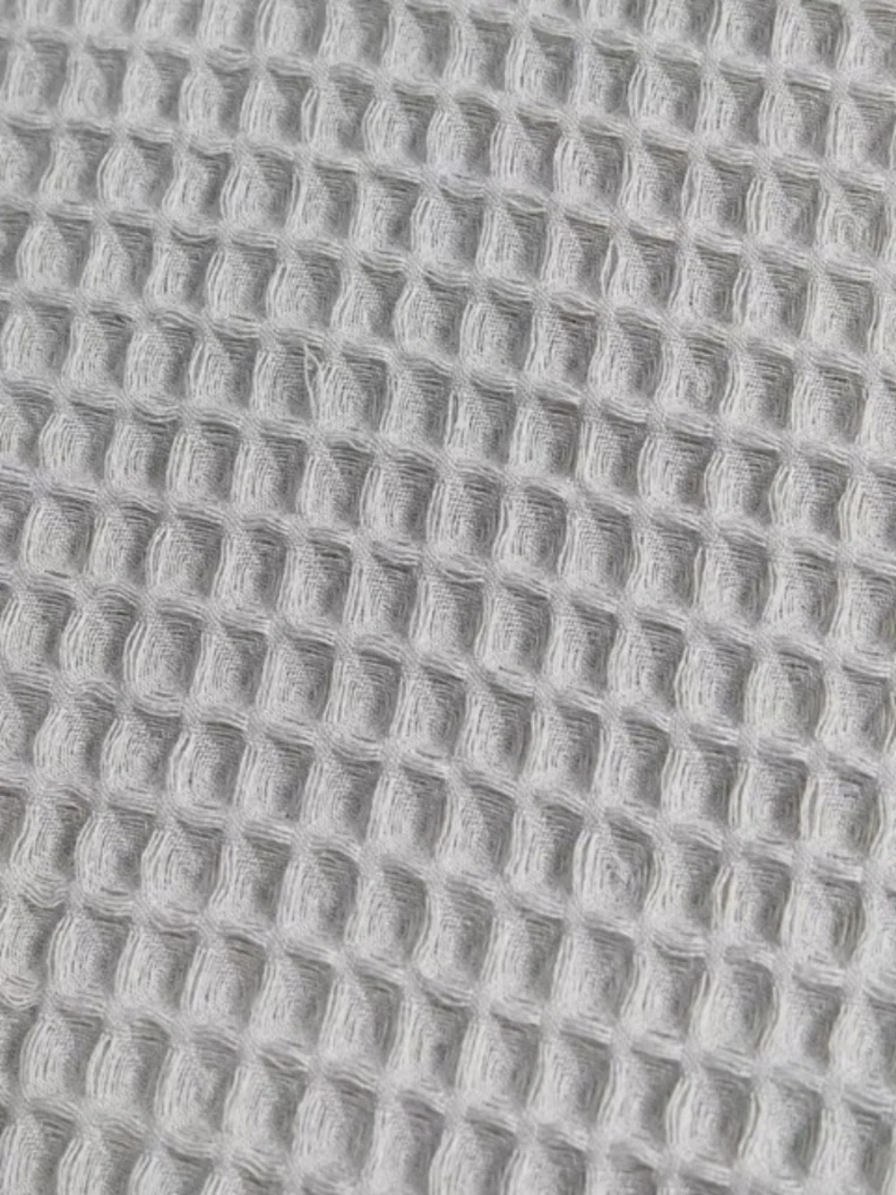 Vera Want Marled Waffle 70”x72” Shower Curtain, Aquamarine Gray883893730281